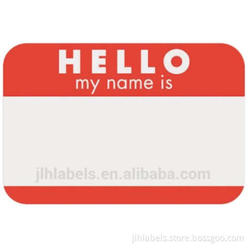 Labels 3" x 4" Hello My Name Is Self-Stick Badge, Roll of 500 Labels,permanent glue
